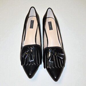Eloquii Black Patent Leather Tassel Loafers – Size 11